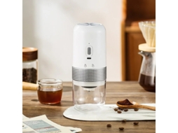Moedor de café totalmente automático Yizhood com granulação ajustável (branco)