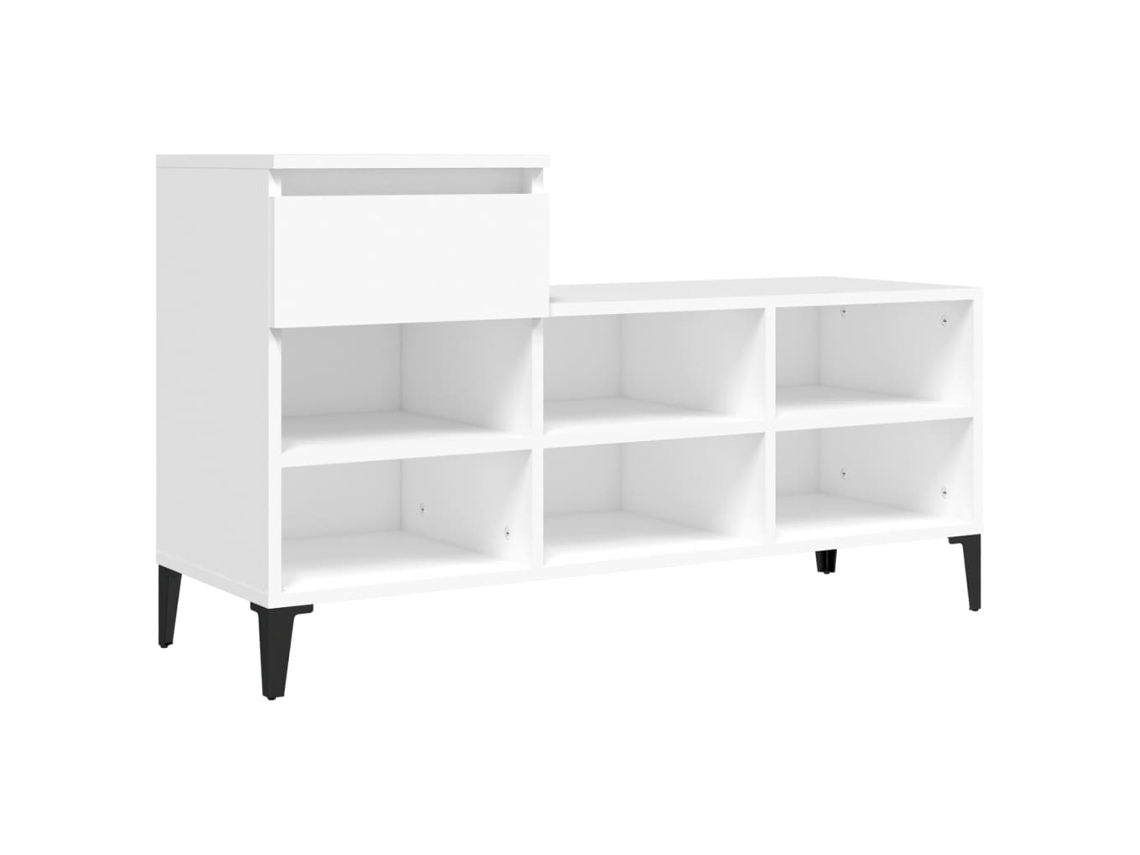 Shoe Cabinet, Shoe Cabinets Vidaxl Branco Madeira Processada (n/a)