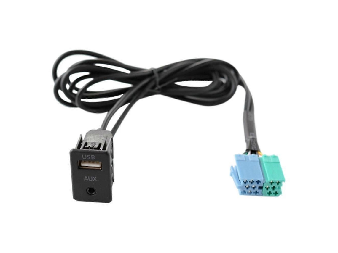 Cabo Adaptador De Extensão De Rádio Com Porta Usb Auxiliar Para Db Aquaforge