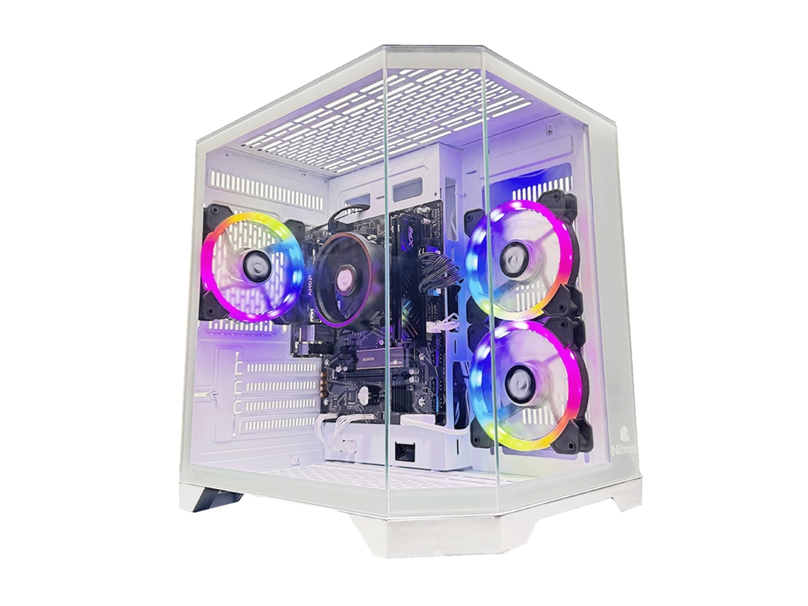 PC Gaming Nitropc Avançado – AMD Ryzen 5 5655G, Radeon Graphics, 16 GB DDR4, SSD 480GB, Win11 Pro – Pronto a jogar