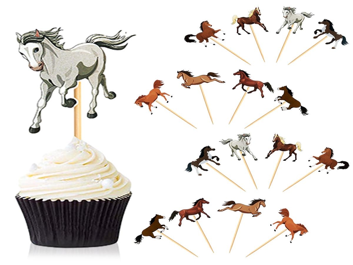 Palitos de papel Lurelia, Equestre, para doze Cake Pops E