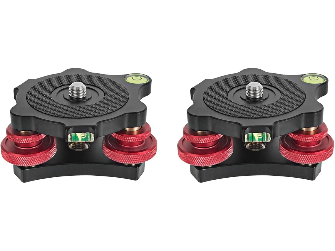 Base De Nivelamento Para Tripé 2x, Base De Ajuste, Placa De Nivelamento
