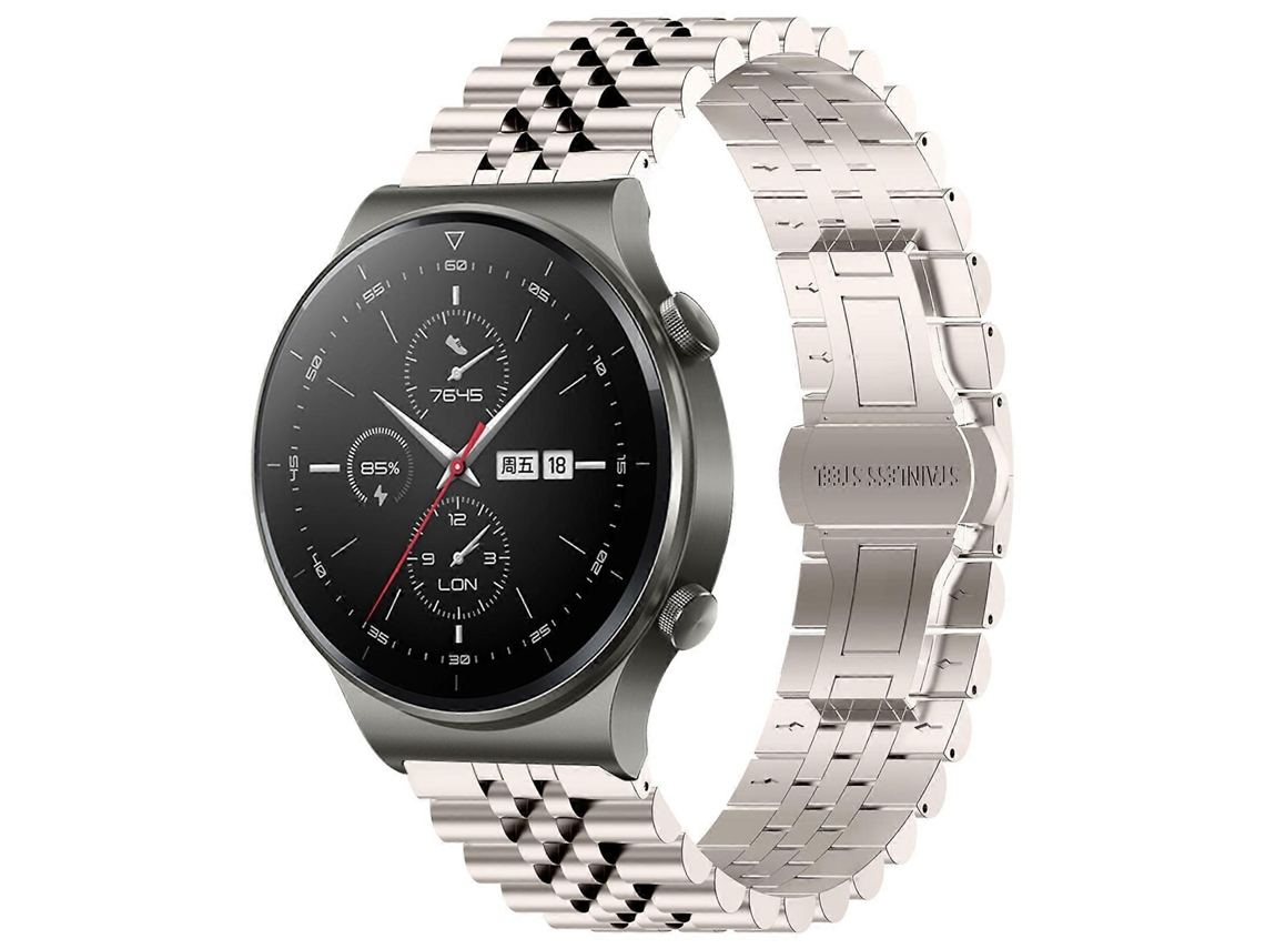Pulseira De Aço Inoxidável Five Bull Half Round Para Huawei Watch Gt2 Pro / Gt 2e + Ferramenta Para Remoção Da Pulseira