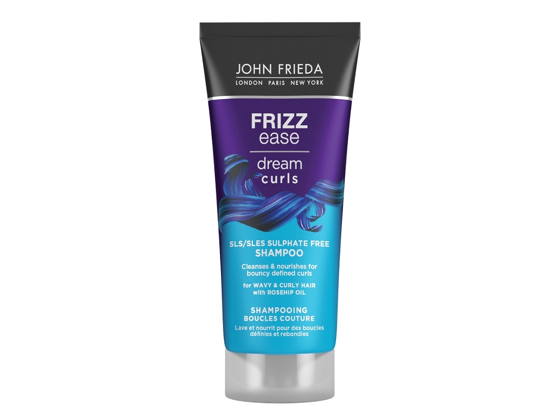 Shampoo Frizz Ease Dream Curls, 75ml - Ideal para cabelos cacheados, fórmula antifrizz John Frieda