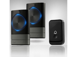 Campainha Sem Fio, Campainha Eletrônica À Prova Dágua com 2 Receptores de Tomada. Brilvibera_gsg