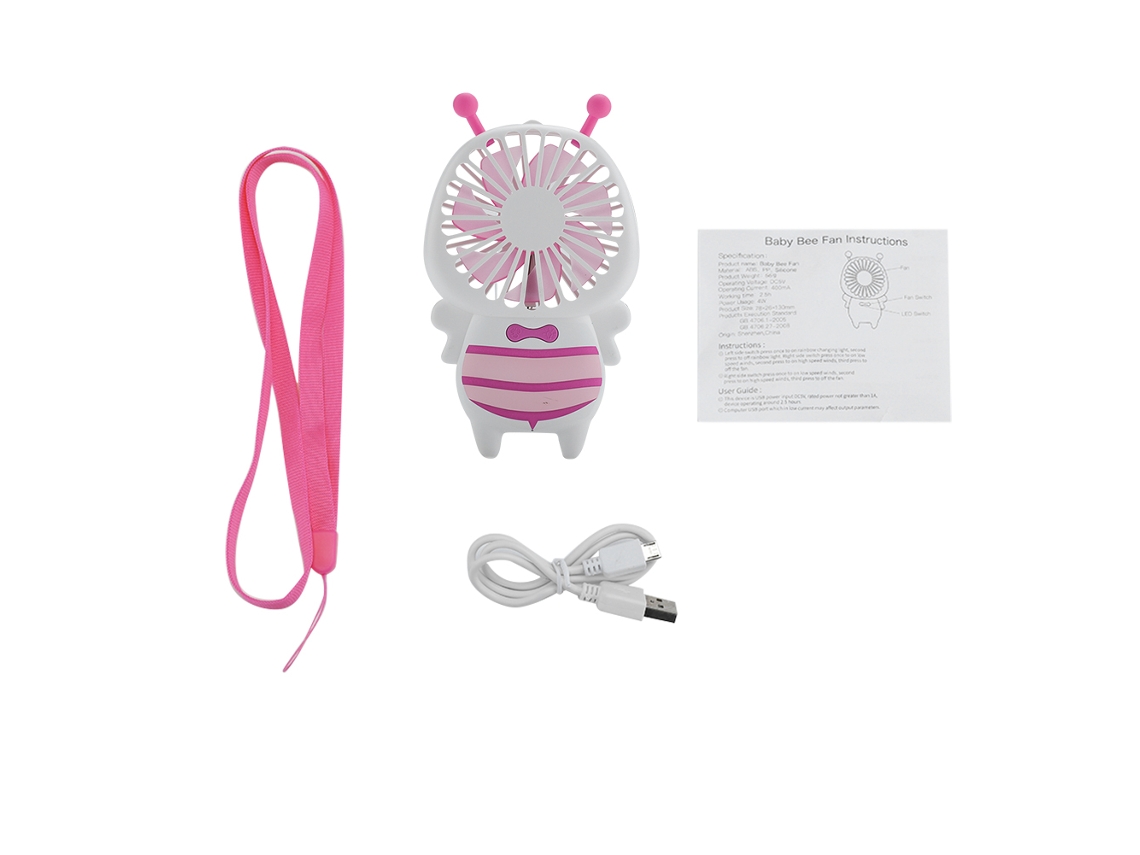 Ventilador Usb LAXISCREED Rosa Portátil