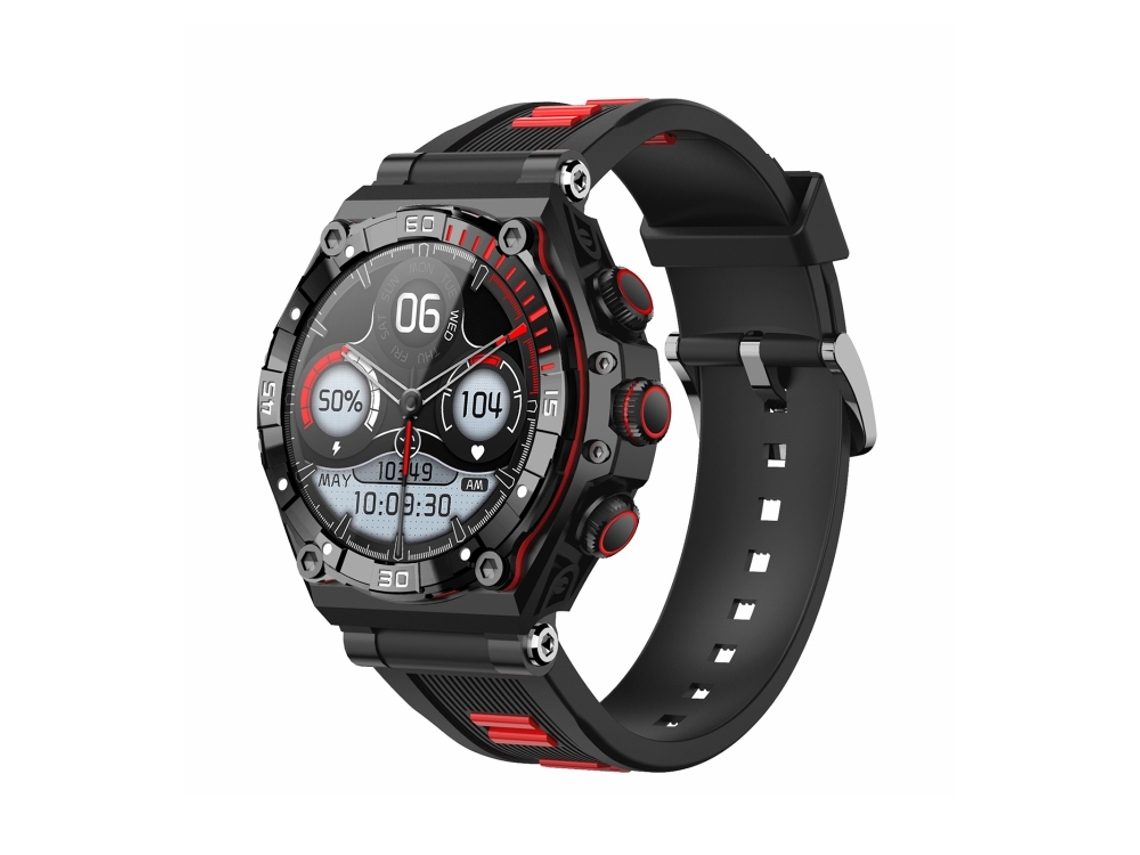 Este Smartwatch Com Tela Amoled De 1,43 Polegadas Suporta Chamadas Via Bluetooth E Monitoramento De Oxigênio No Sangue (vermelho).