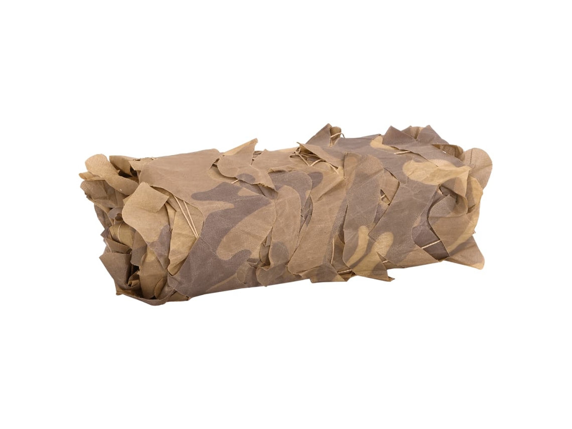 Maison Exclusive - Rede De Camuflagem Com Saco De Arrumação 316x296 Cm Areia