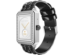 Relógio Inteligente Para Mulheres, Rastreador De Fitness Elegante E Sofisticado Sullish Strass Com Bluetooth Call Woman Health Yizhood (preto)