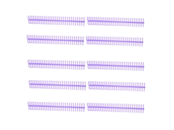 10 Bobinas Encadernação Espiral 16mm 30 Furos | S/MARCA