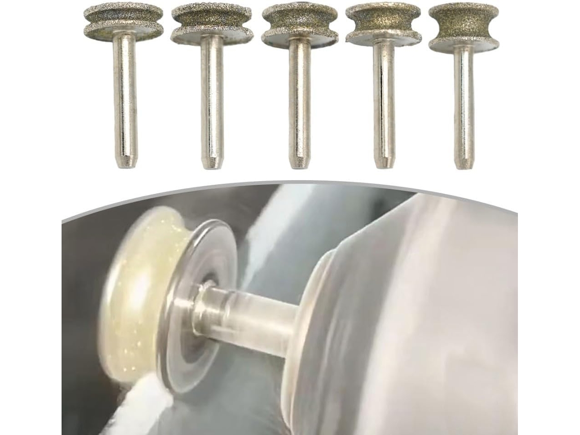 Cabeça De Rebolo Para Vidro, Jade E Pedra, Com Diâmetros 3 Mm, 4 5 6