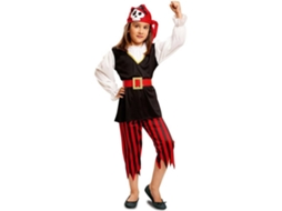 Fato de Menina VIVING Pirata (Tam: 7-9 anos)