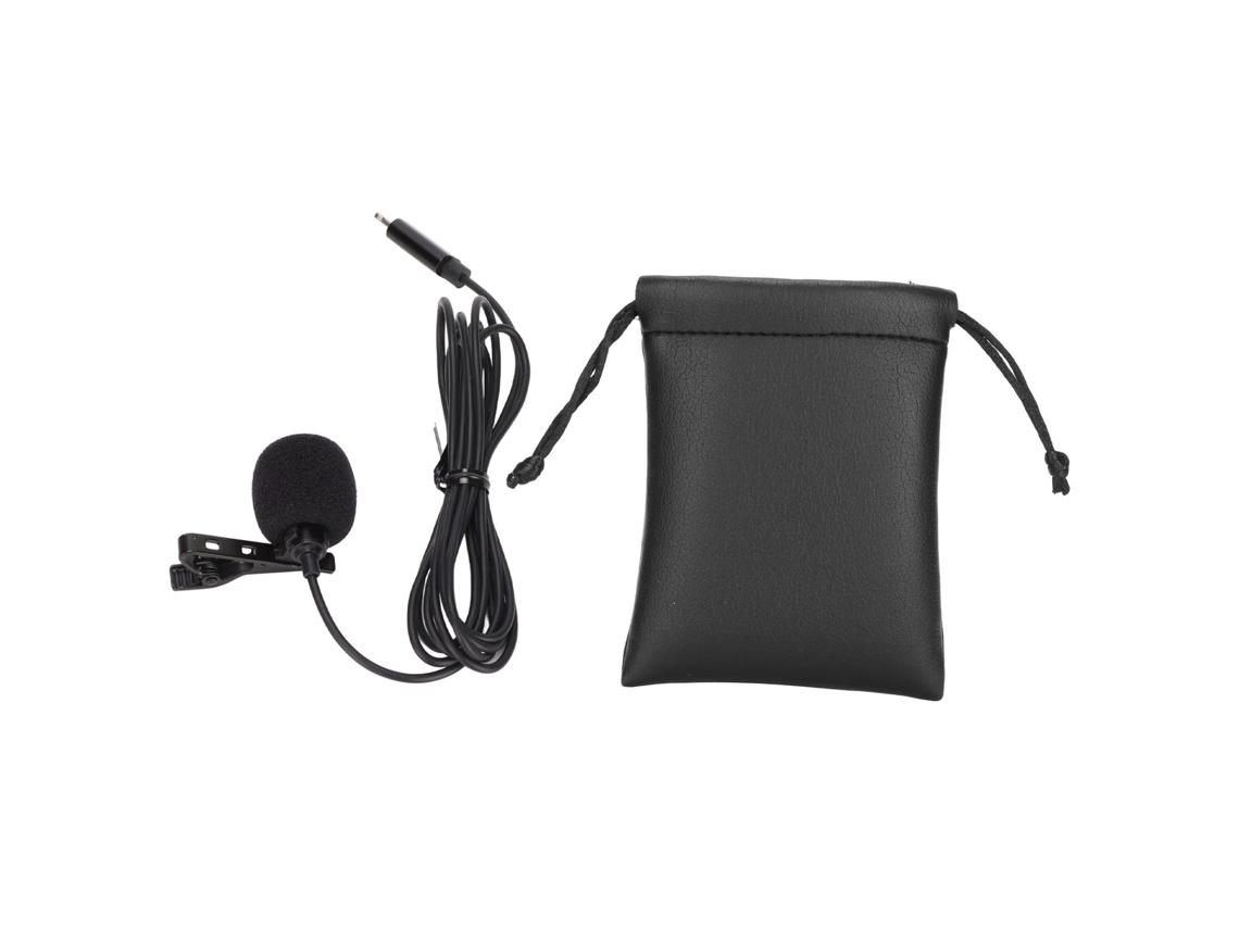 Microfone Lavalier com Redução de Ruído, para Celular, Transmissão e Entrevista