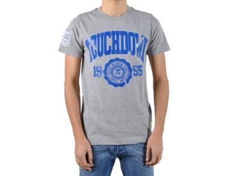 T-Shirt de Homem BE AND BE TOUCHDOWN Bic Algodão Cinzento (S)
