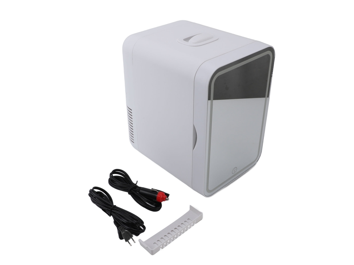 Refrigerador Laxiscreed Dual Para Casa E Carro, 8l Com Espelho E Iluminação Integrada