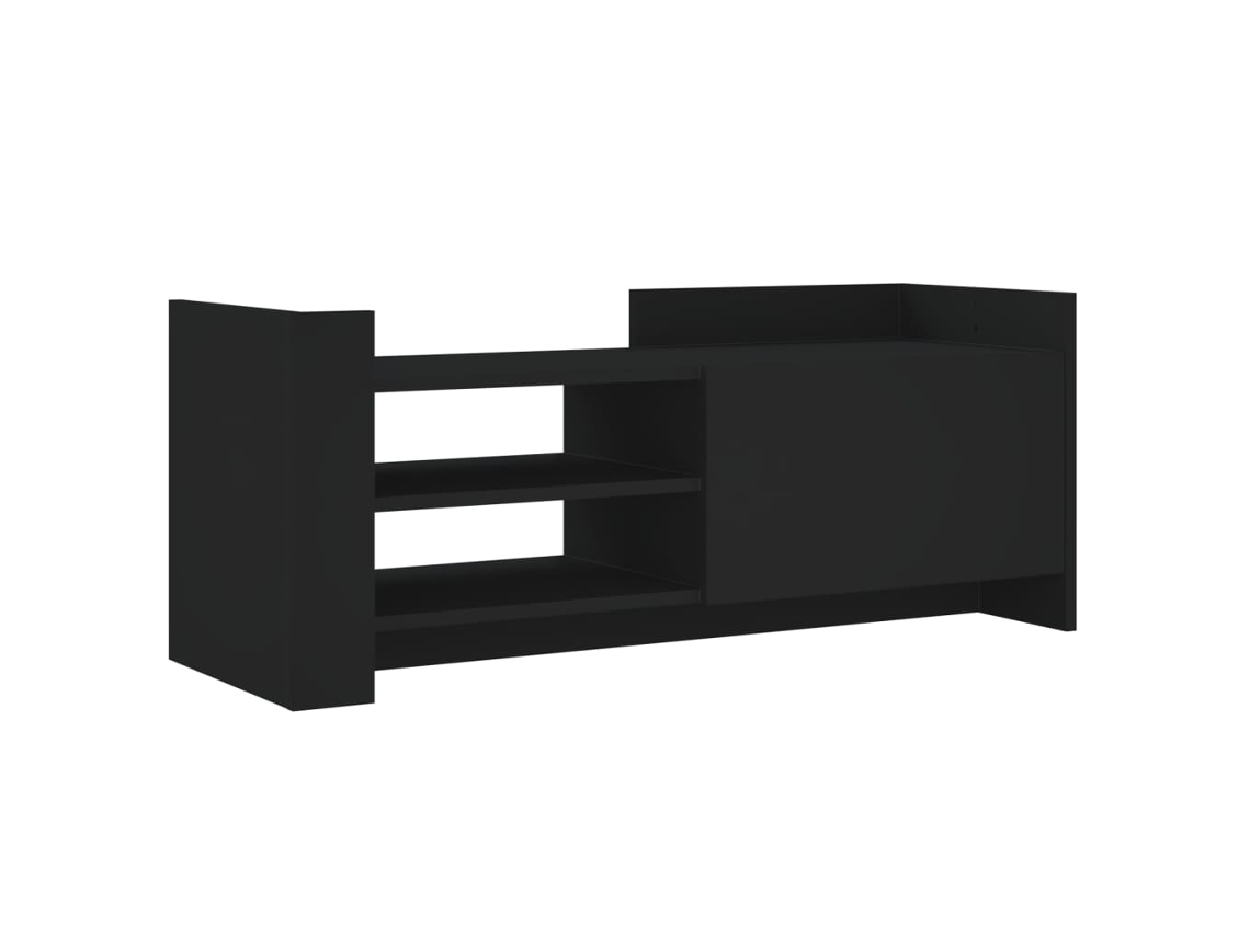 Tv Cabinet, Tv Cabinets Vidaxl Preto Madeira Processada (n/a)
