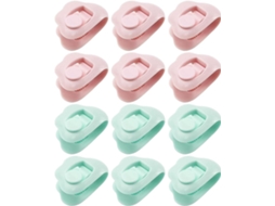 Lurelia Correias Para Lençol Sem Agulha Antiderrapante Elástico Pressão 12 Peças Abs Edredom Colcha Cobertor Práticos