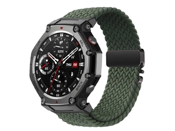 Pulseira De Relógio Com Fecho Rápido Em Nylon Trançado Elástico E Fivela De Paraquedas Para Amazfit T-rex3 / T-rex 2