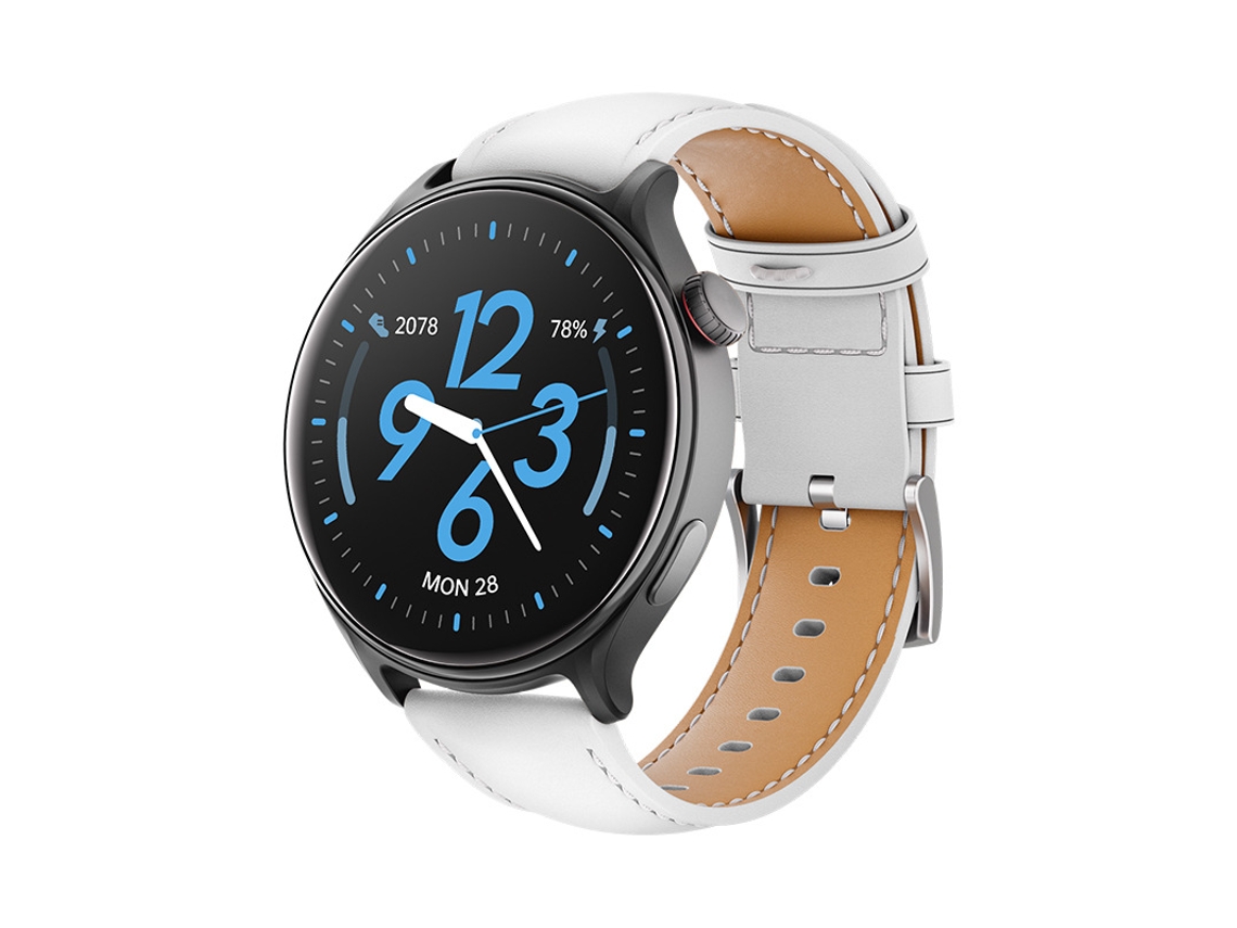 Smart Watch Gtr2 Bluetooth Call Health Monitor Couro Branco GODTVAGT