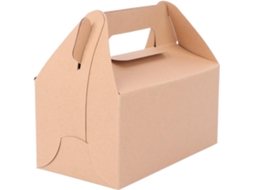 Conjunto De 12 Caixas Papel Kraft Yardenfun Para Sobremesas E Bolos Com Tampas, Cor Cáqui, Ideais Para Uso Doméstico E