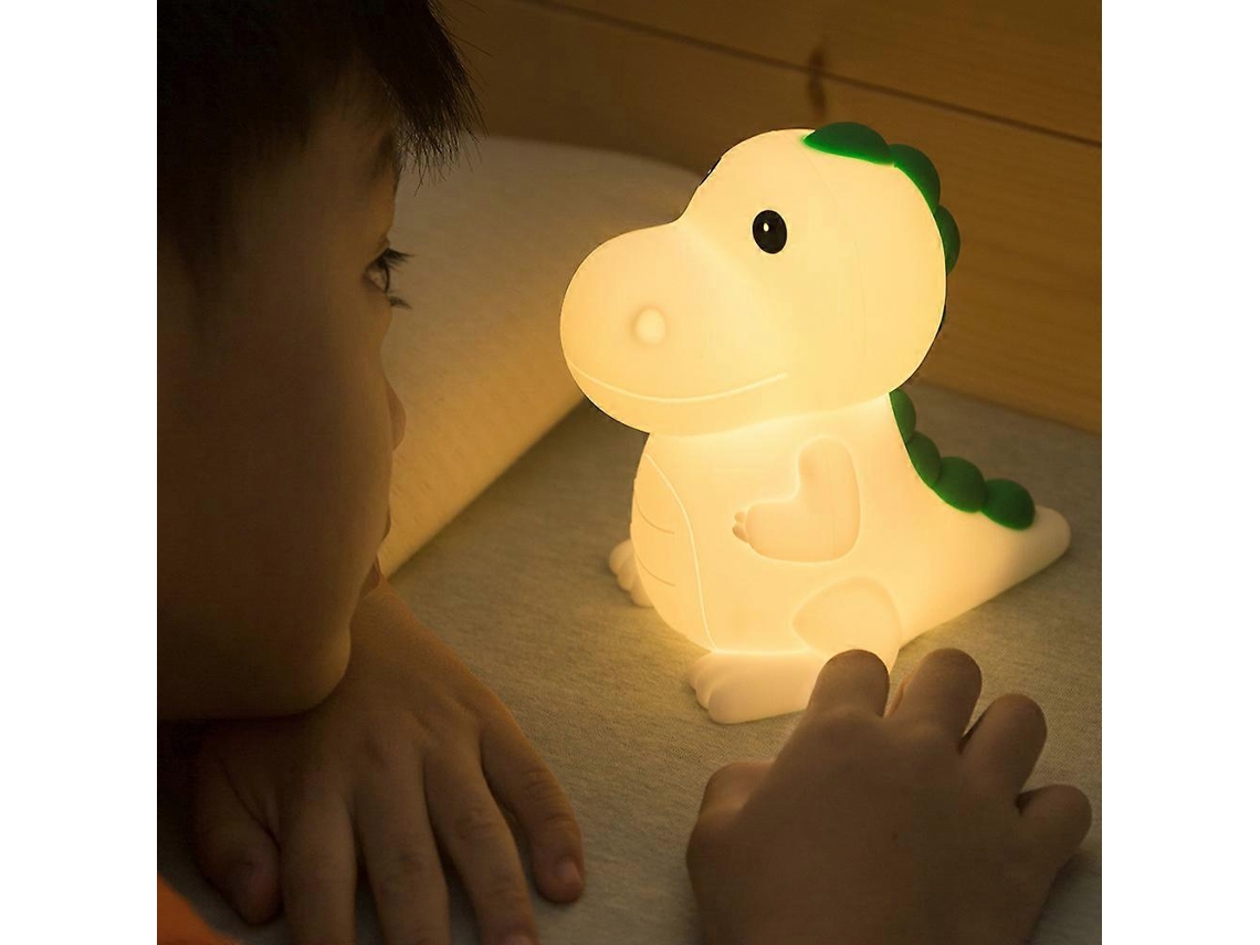 Dinosaur Silicone Lamp Cute Decompression Dual Color Changing Atmosphere Night Light,2024 Ping