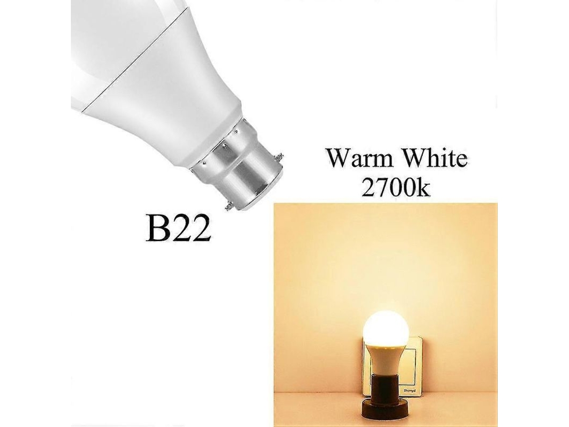 Nova Line lâmpada Led Sensor Dusk To Dawn 10w B22 Branco Quente 2700k Ip44 Auto On/off