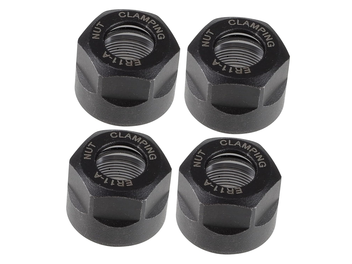 Pino cromado M14 Porcas Er11 para ferramentas CNC, 4 peças, substituição para fresadoras, tornos e máquinas.