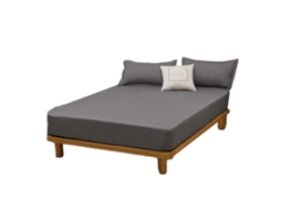 2026 funda de Colchón de Algodón Lavado Color Sólido Gris Oscuro 180x200cm Suave Transpirable Protector de Polvo para Hogar