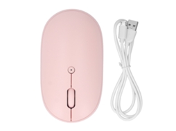 Aetheria mouse Bluetooth Recarregável Silencioso 1600 Dpi Design Ergonômico para Celular Tablet Rosa