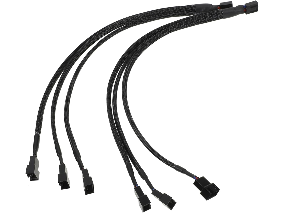 Cabo Divisor De Ventoinha Pwm De 2 Peças Cabo Divisor De Ventoinha Pwm De 2 Peças, Adaptador De Refrigeração Para Ventoinhas De Pc E Ex Gokoco