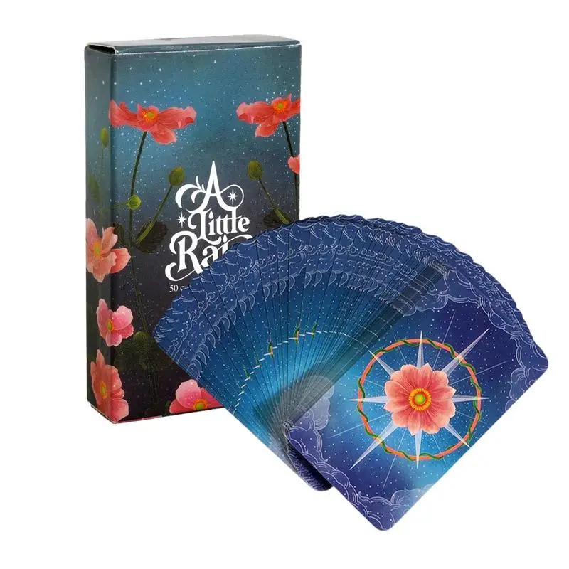 Cartas Oráculo Das Plantas "chuva Leve" de 10,3 X 6 Cm, Apresentando 52 Ilustrações de Plantas Únicas e Requintadas. MDUG