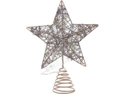 Decoração De Estrela Para Árvore De Natal, Estrela Com Luzes De Led. Loja Olysi