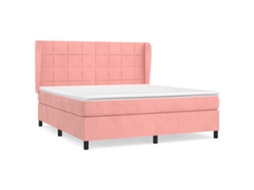Box Spring Bed, Box Spring Beds Vidaxl Cor-de-rosa Veludo (180 X 200 Cm)