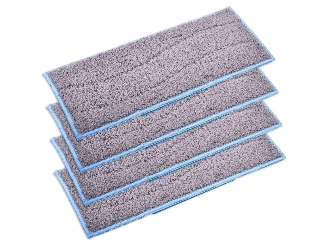 Conjunto de 4 mop reutilizáveis Nova Line, laváveis, compatíveis com Braava Jet M6134