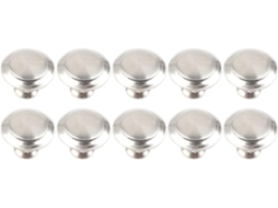 Conjunto De 10 Puxadores Gaveta Aço Inoxidável Com Furo Único, Puxadores Planos, Prateados, Para Gavetas, Fáceis De Usar