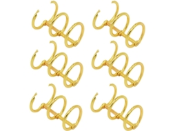 Conjunto Solustre de 6 pastas com anéis de metal para cadernos DIY, uso não-mesmo ou escolar.