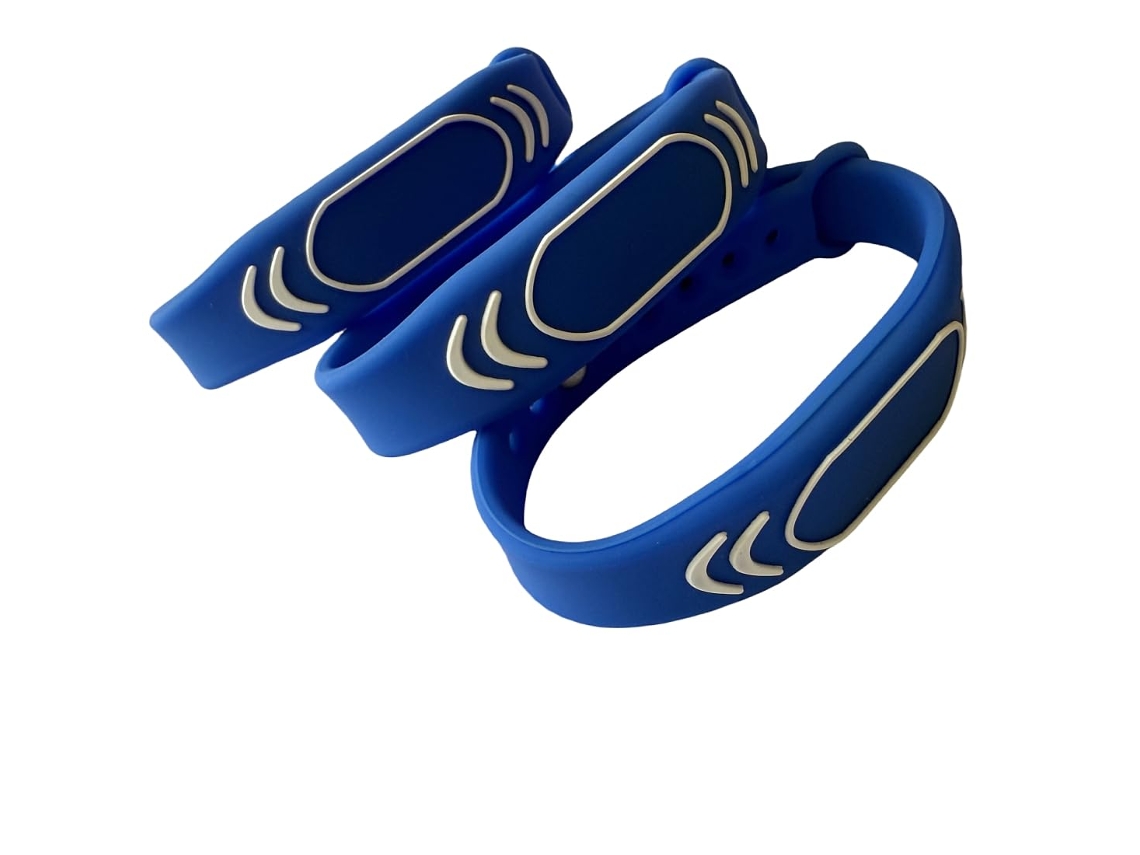 5-pulseiras Rfid Mf Classic 1k Ajustáveis Com Chave De Acesso À Prova D Água, Pulseiras Inteligentes De Identificação À