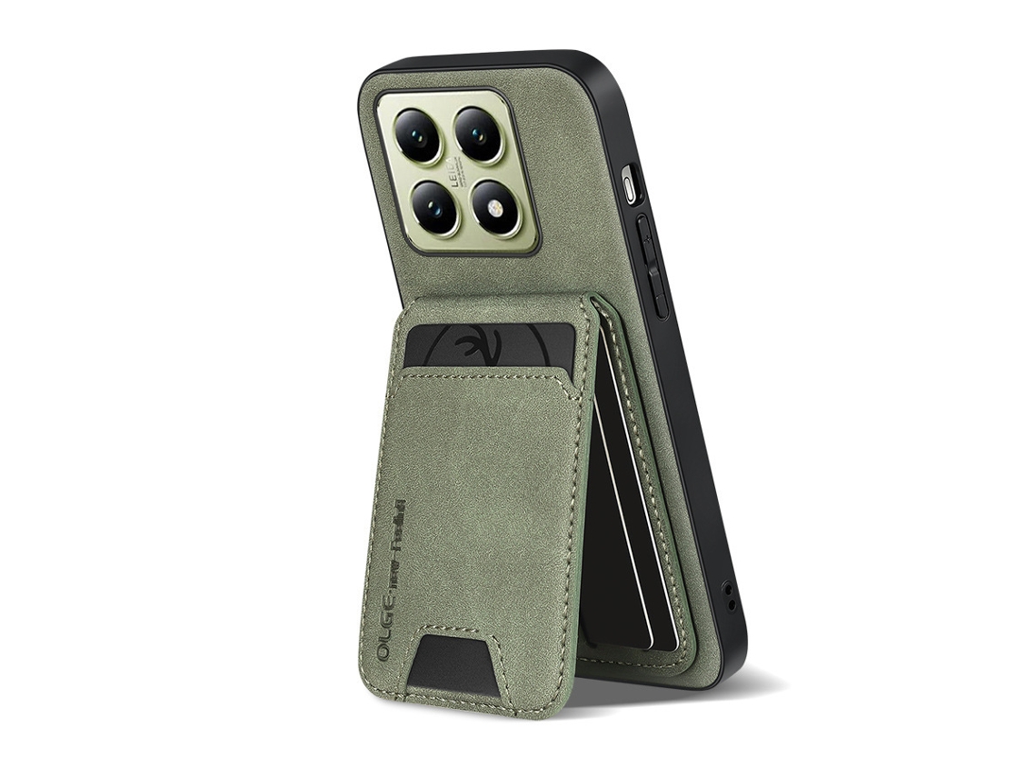 Capa Para Celular Lambbag Com Suporte Para Cartões E Proteção Contra Quedasverde Meia-noite - Redmi Note12 Pro/note12 Explorer Edition (5g)