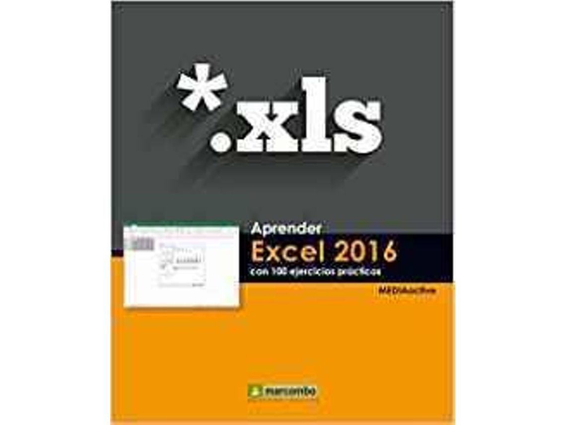 Livro Aprender Excel 2016 con 100 ejercicios prácticos de Mediaactive (Espanhol)