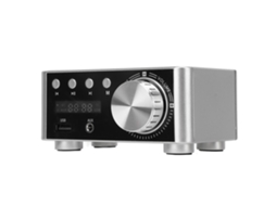 Amplificador Bluetooth Prateado Mini Amplificador Digital Bluetooth 5.0 Amplificador De Áudio Estéreo Hifi Classe D Receptor Sem Fio
