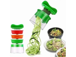 Espiralizador Manual De Espaguete De Vegetais, Espiralizador De Vegetais 3 Em 1 Everley891