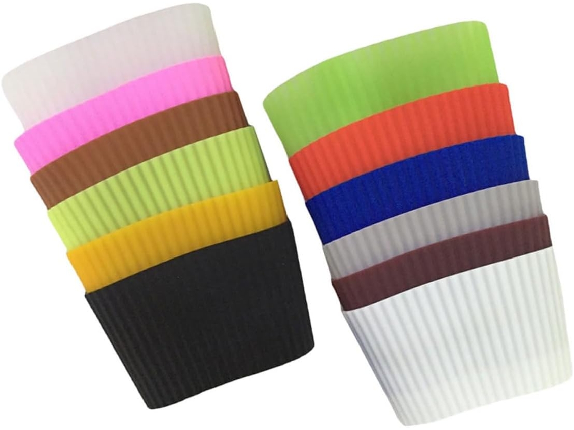 Conjunto De 12, Conjunto De 12 Capas De Silicone Para Garrafas E Copos.