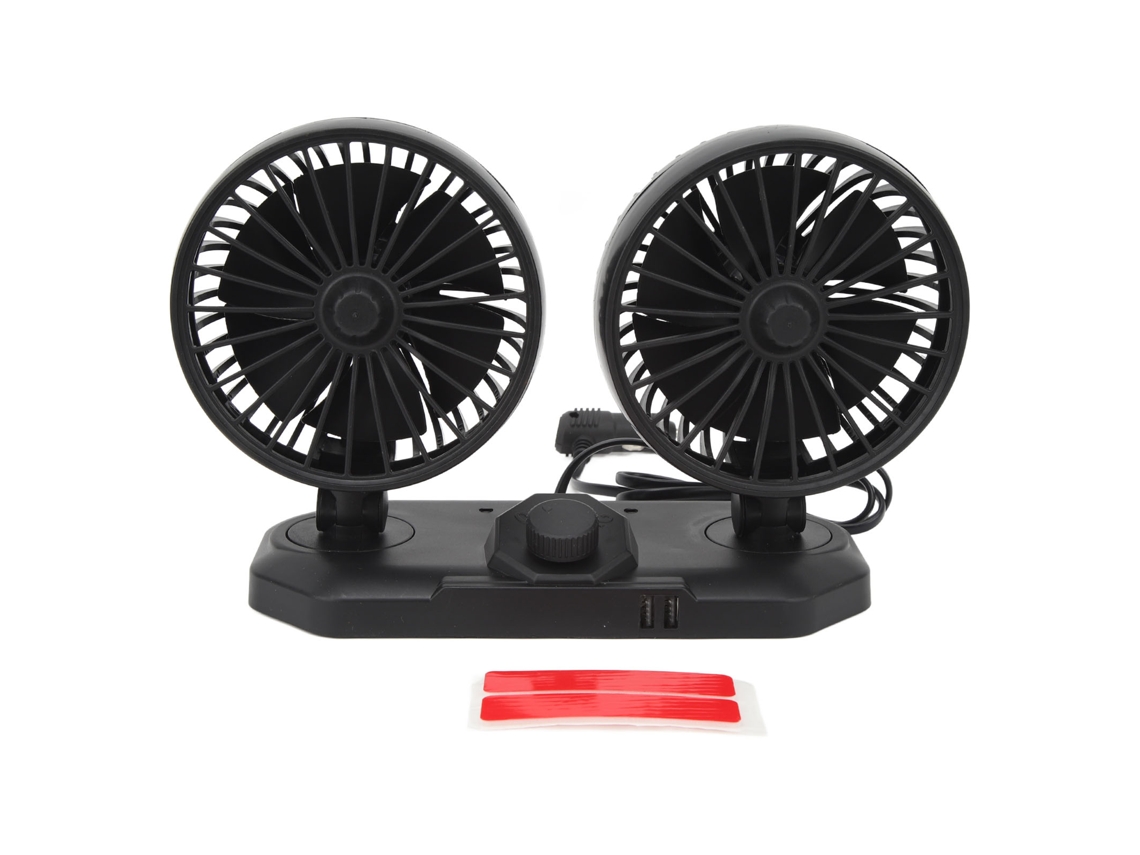 Vento Forte Cooler Carro 24v 2 Velocidades 360° Rotativo