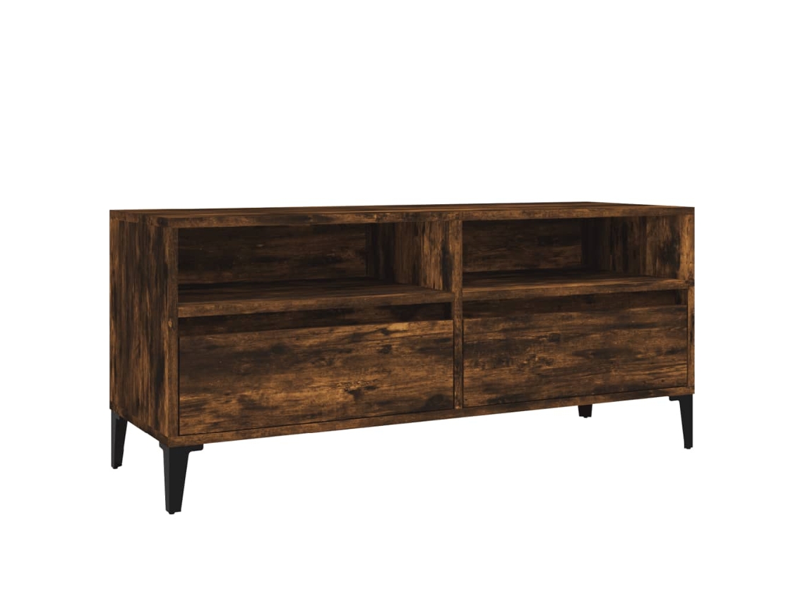 Tv Cabinet, Tv Cabinets Vidaxl Marrom Madeira Processada (n/a)