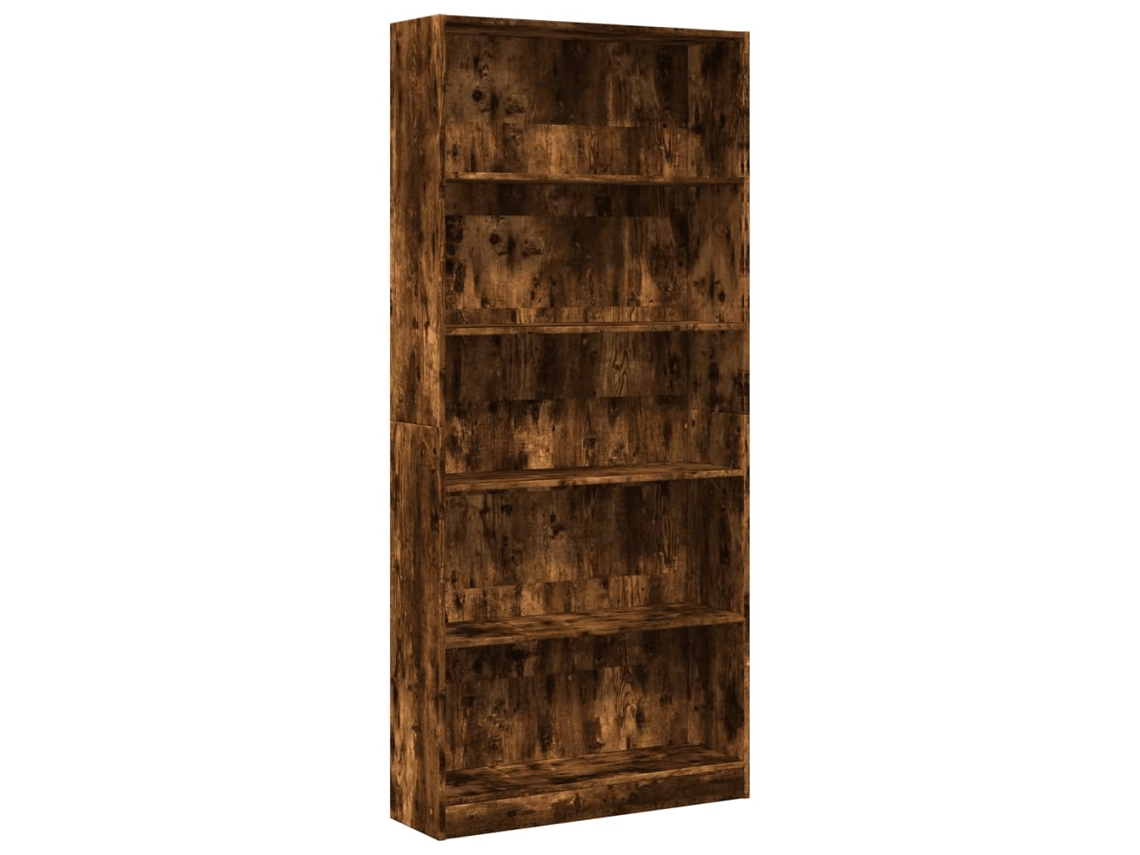 Estante Derivados de Madeira Carvalho Fumado MAISON EXCLUSIVE 80x24x176 cm