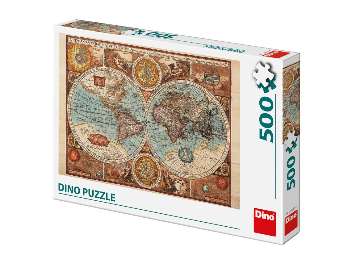 Puzzle 500 Pcs Mapa Mundial de 1626 DINO
