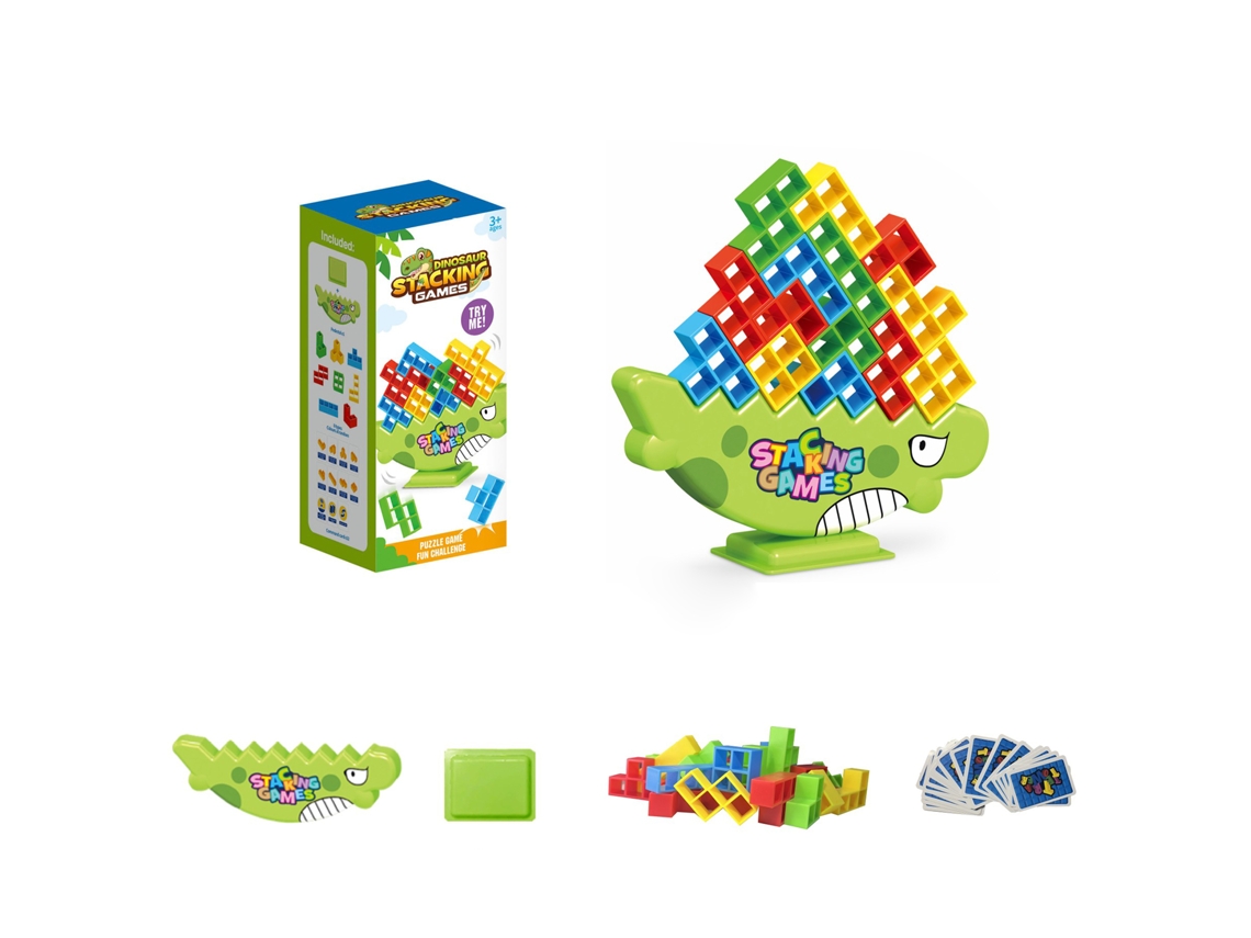 Jogo De Torres De Equilíbrio Diversão Com Blocos De Empilhar Para Crianças E Adultos Jogo Inovador Para Toda A Família Aquaforge