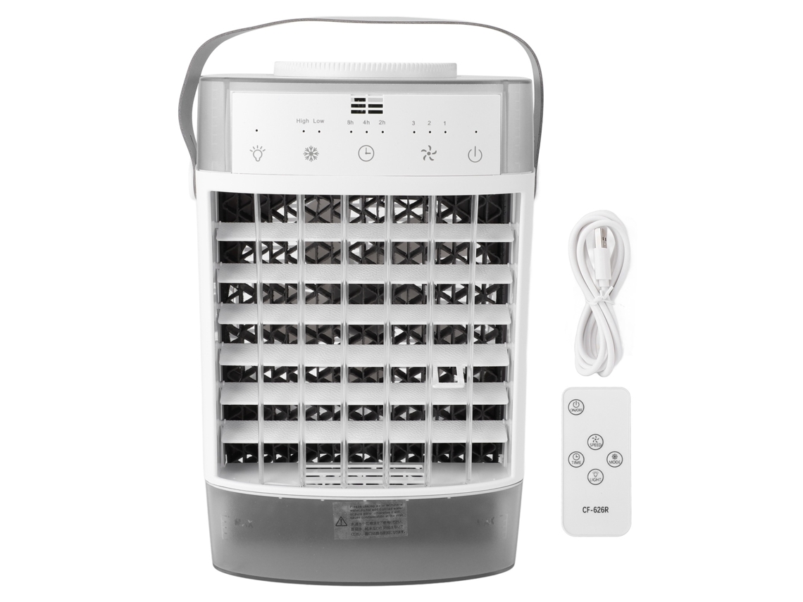 Laxiscreed Ventilador Cool Para Desktop Com Bateria Integrada, Cor Cinza