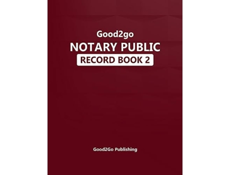 Livro Good2go Notary Record Book de Ravon Good2go Publishing (Inglês)