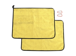 Toalha de Pesca Algodão Absorvente Amarelo Cinza